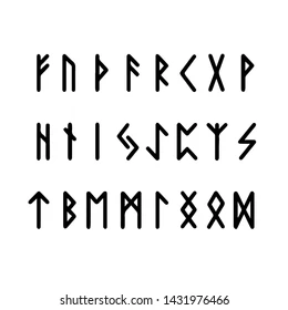 
Old English 
Scotland alphabet runes  Stock Vector