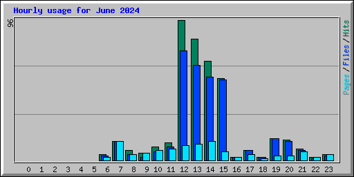 Hourly usage for June 2024