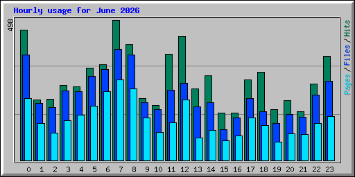 Hourly usage for June 2026