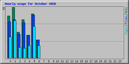 Hourly usage for October 2026